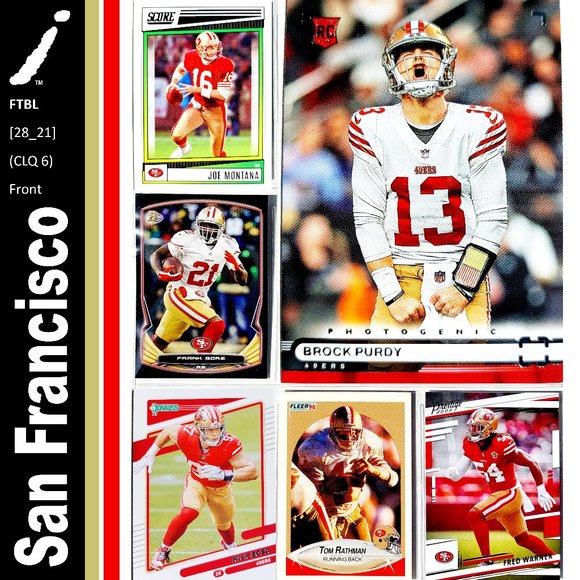 NFL Other - San Francisco 49ers 6 Card Lot - FTBL [28_21]